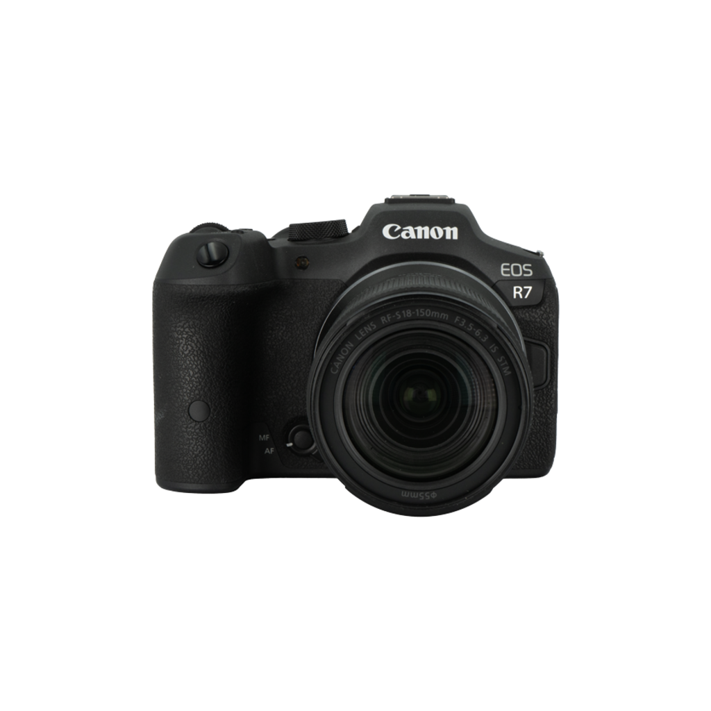 Canon R7 mirrorless camera with Canon RF-s 18-150mm f/3.5-5.6 lens