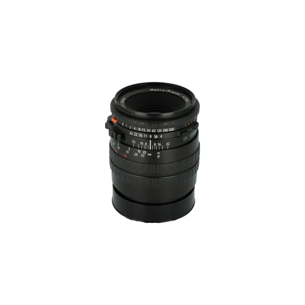The Hasselblad CFi Carl Zeiss Makro-Planar T 120mm f/4* is a versatile macro lens, known for its outstanding sharpness and color accuracy. Designed for Hasselblad V-system cameras, The lens is in Great condition and ready. SN: 8861762