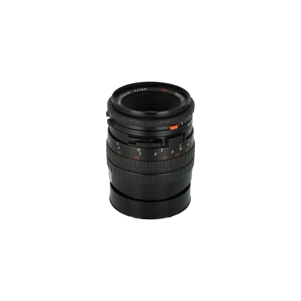 The Hasselblad CFi Carl Zeiss Makro-Planar T 120mm f/4* is a versatile macro lens, known for its outstanding sharpness and color accuracy. Designed for Hasselblad V-system cameras, The lens is in Great condition and ready. SN: 8861762