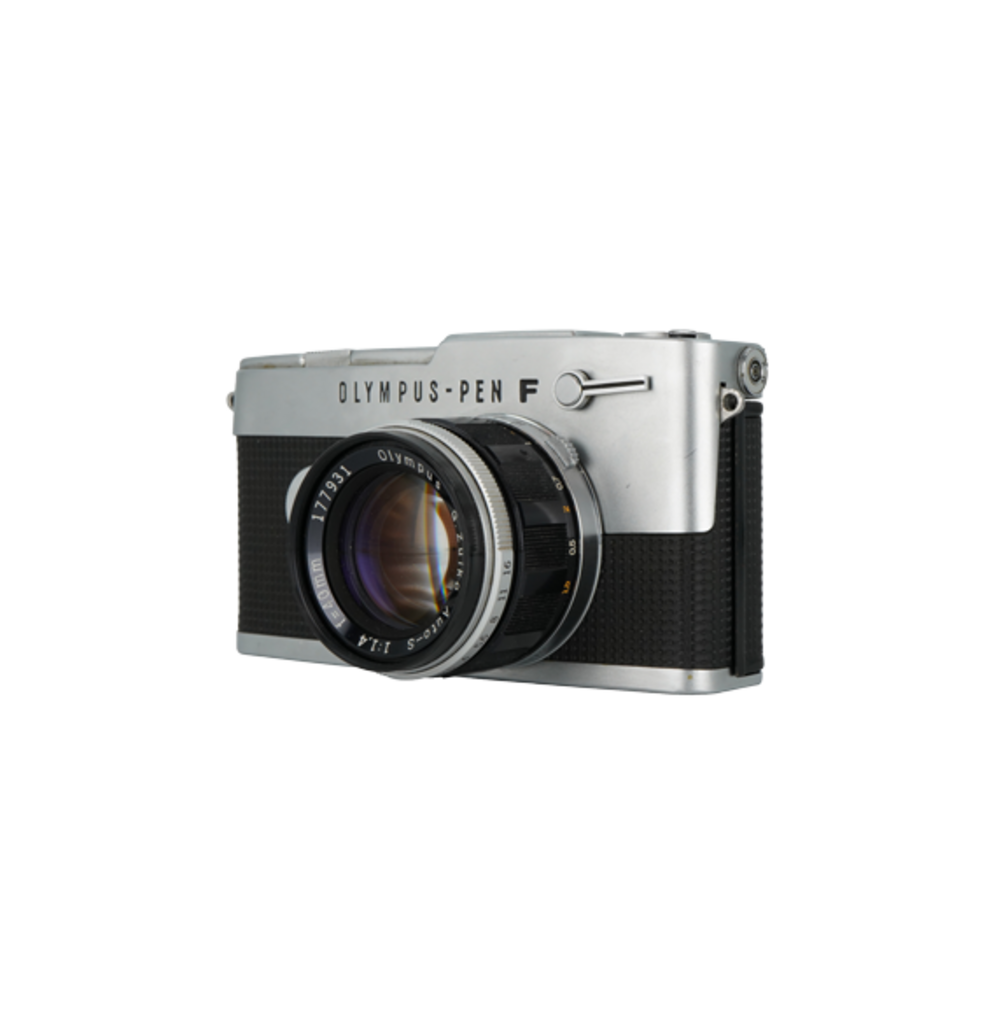 Olympus FT half frame film camera with Olympus 40mm f/1.4 lens for Olympus Pen