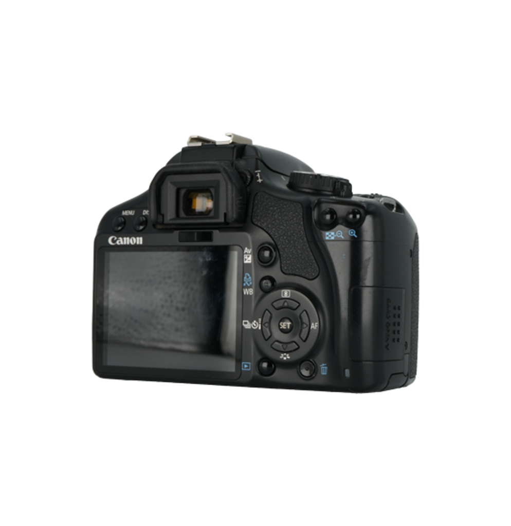 Canon Rebel XSI APS-C DSLR camera with Canon 18-55mm f/3.5-5.6 IS APS-C DSLR lens, and Canon EF-S 55-200mm f/4-5.6 IS APS-C DSLR lens