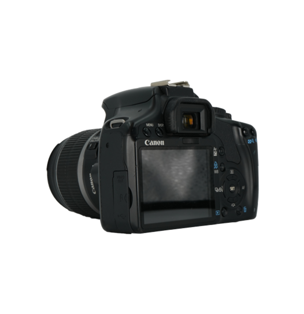 Canon Rebel XSI APS-C DSLR camera with Canon 18-55mm f/3.5-5.6 IS APS-C DSLR lens, and Canon EF-S 55-200mm f/4-5.6 IS APS-C DSLR lens