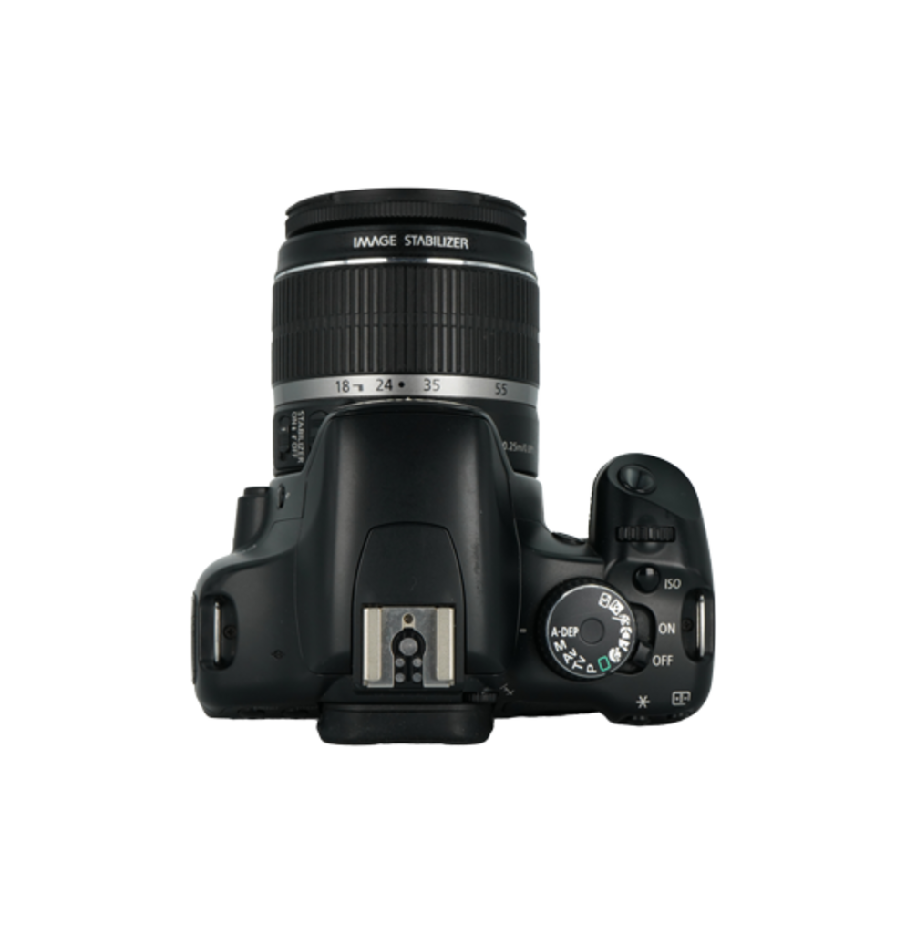 Canon Rebel XSI APS-C DSLR camera with Canon 18-55mm f/3.5-5.6 IS APS-C DSLR lens, and Canon EF-S 55-200mm f/4-5.6 IS APS-C DSLR lens