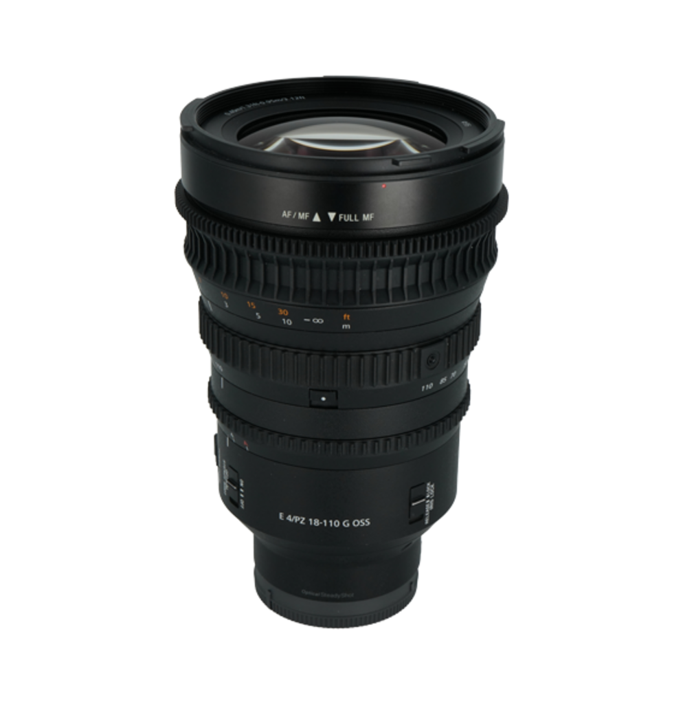 Sony E 18-110mm f/4 PZ G OSS APS-C mirrorless zoom lens