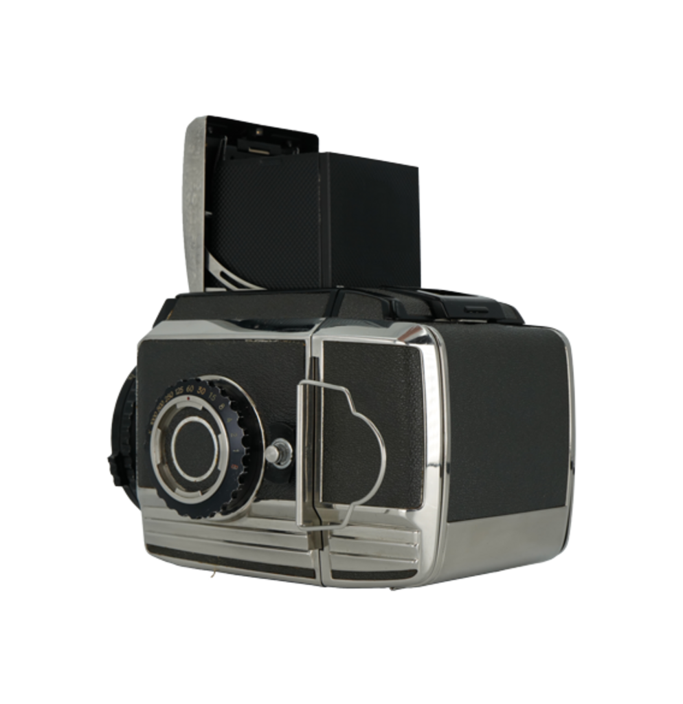 Bronica S2 medium format film camera with Nikkor 75mm f/2.8 medium format Bronica mount lens
