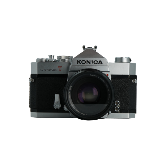 Konica Autoreflex T 35mm Film Camera with Konica Hexanon AR 52mm f/1.8 Lens