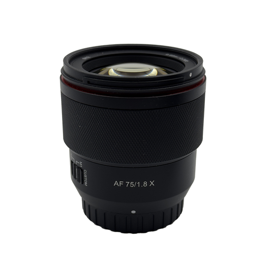Samyang 75mm f/1.8 APS-C mirrorless lens for fuji XF