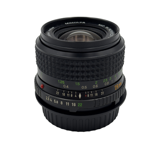 Minolta MD w.rokkor-x 28mm f/2.8 35mm slr lens