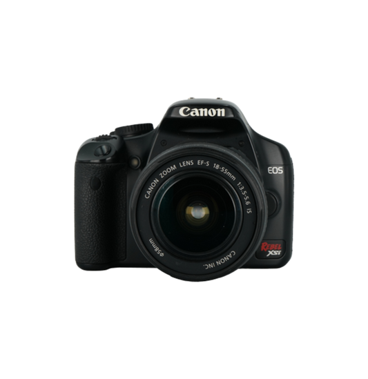 Canon Rebel XSI APS-C DSLR camera with Canon 18-55mm f/3.5-5.6 IS APS-C DSLR lens, and Canon EF-S 55-200mm f/4-5.6 IS APS-C DSLR lens