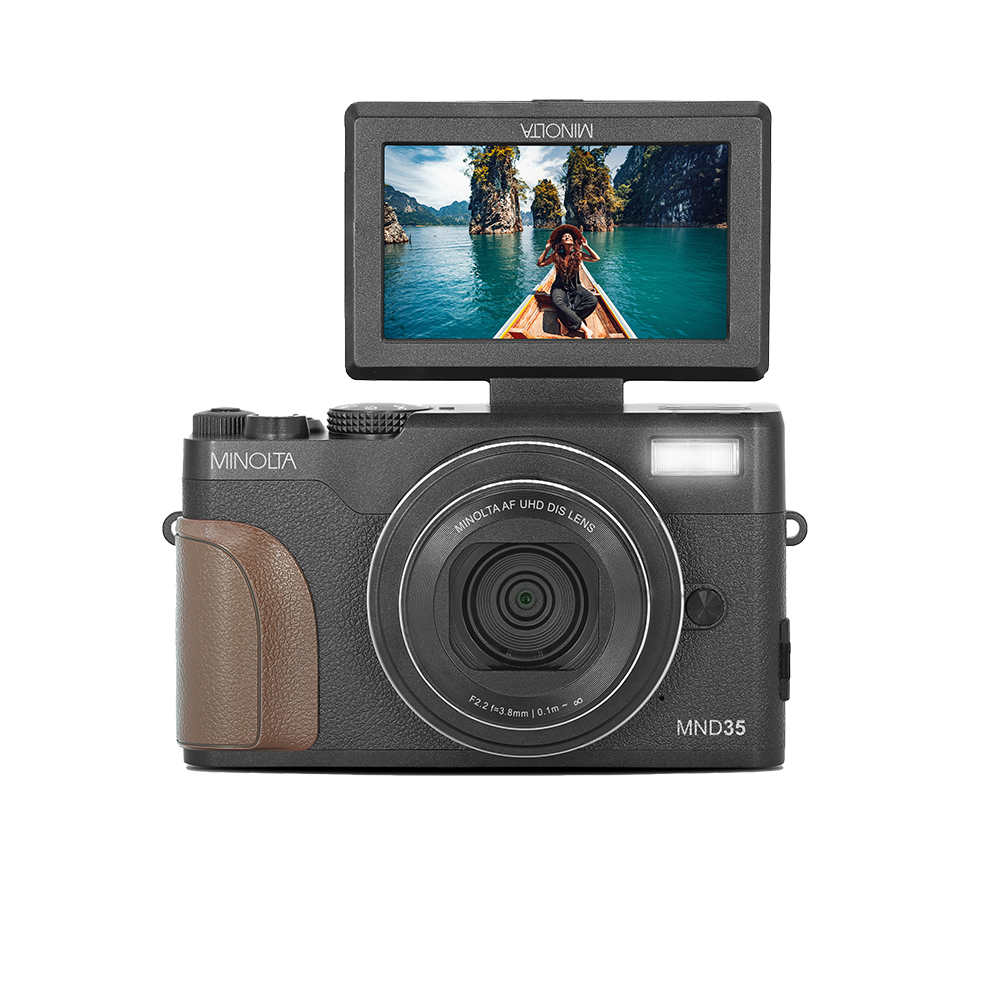 MINOLTA® MND35 64 MP Autofocus / 4K Ultra HD Camera - Black