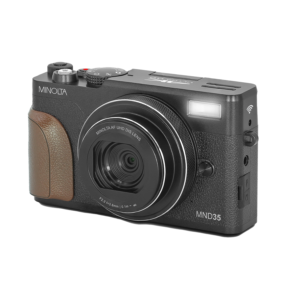MINOLTA® MND35 64 MP Autofocus / 4K Ultra HD Camera - Black