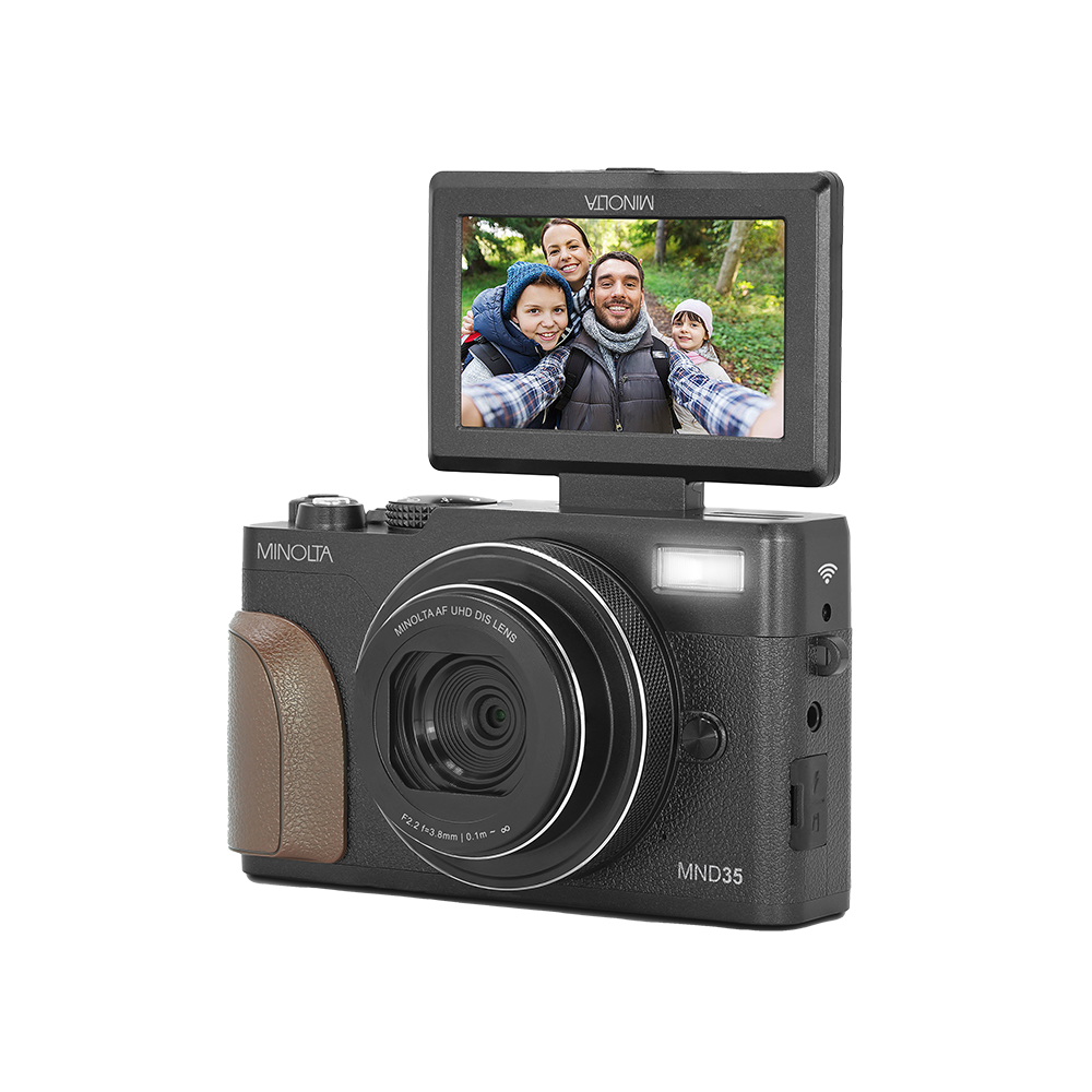MINOLTA® MND35 64 MP Autofocus / 4K Ultra HD Camera - Black