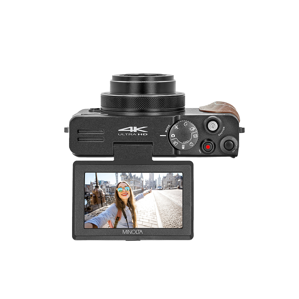 MINOLTA® MND35 64 MP Autofocus / 4K Ultra HD Camera - Black