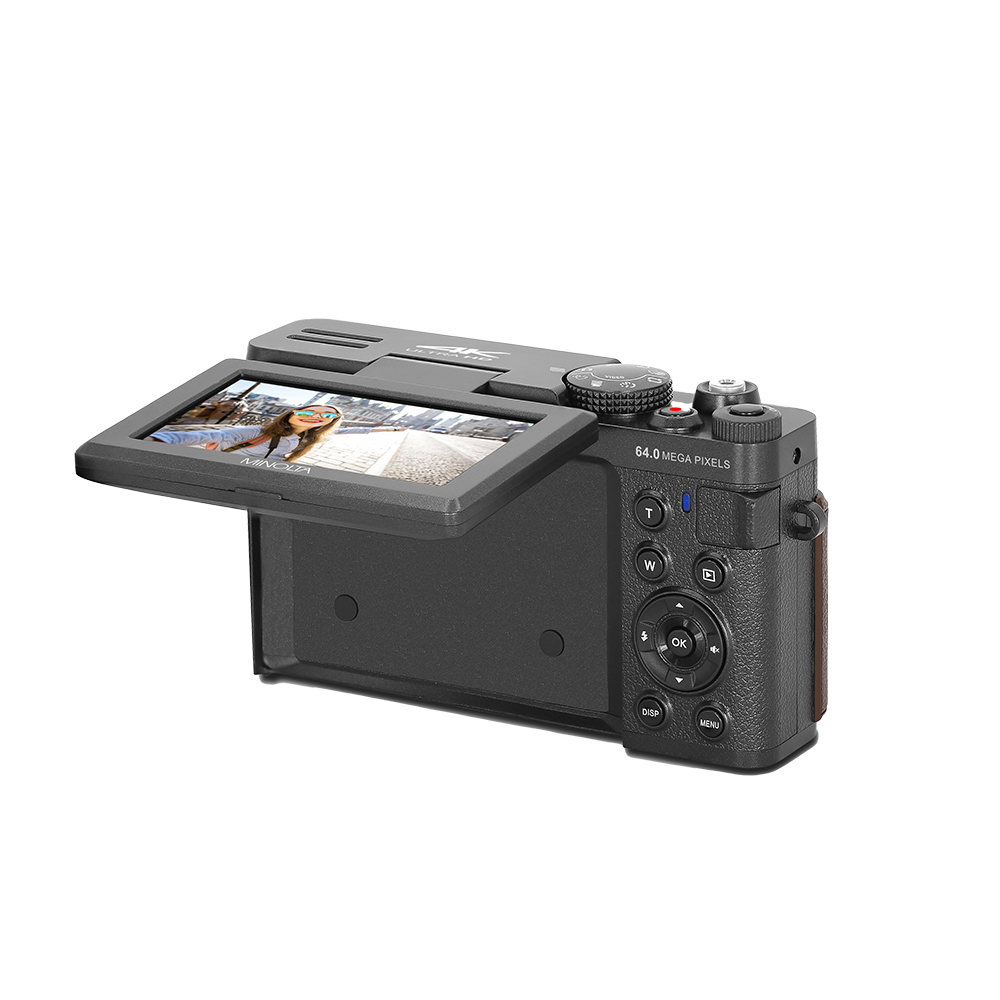 MINOLTA® MND35 64 MP Autofocus / 4K Ultra HD Camera - Black