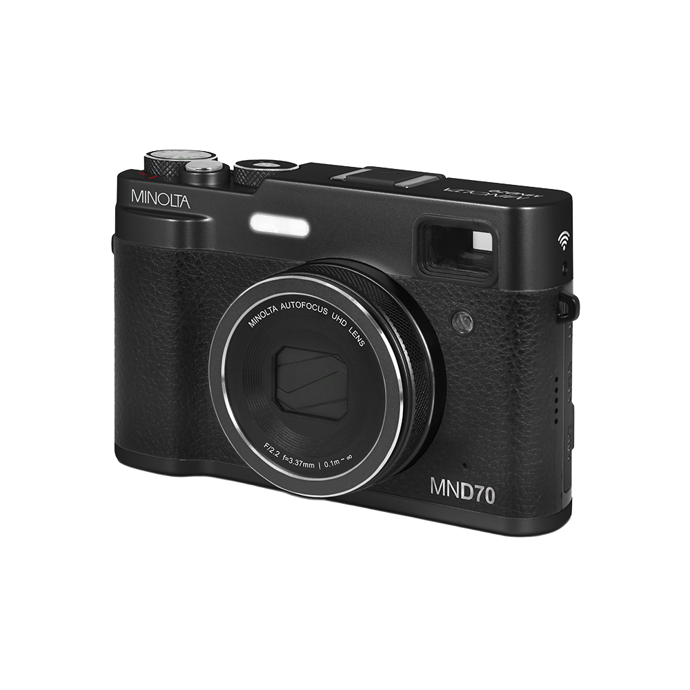 MINOLTA® MND70 Retro 48 MP Autofocus / 5K Ultra HD Dual Lens Camera