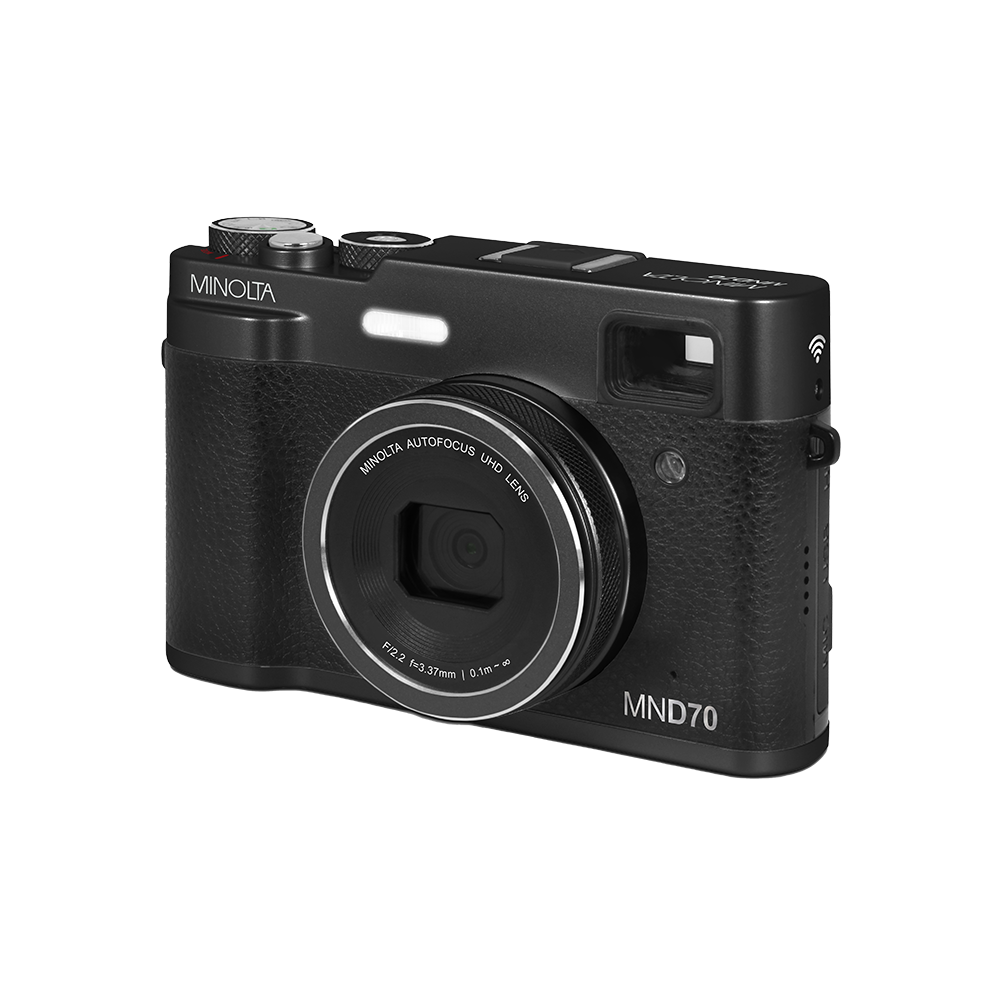 MINOLTA® MND70 Retro 48 MP Autofocus / 5K Ultra HD Dual Lens Camera