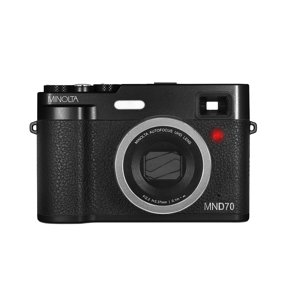 MINOLTA® MND70 Retro 48 MP Autofocus / 5K Ultra HD Dual Lens Camera
