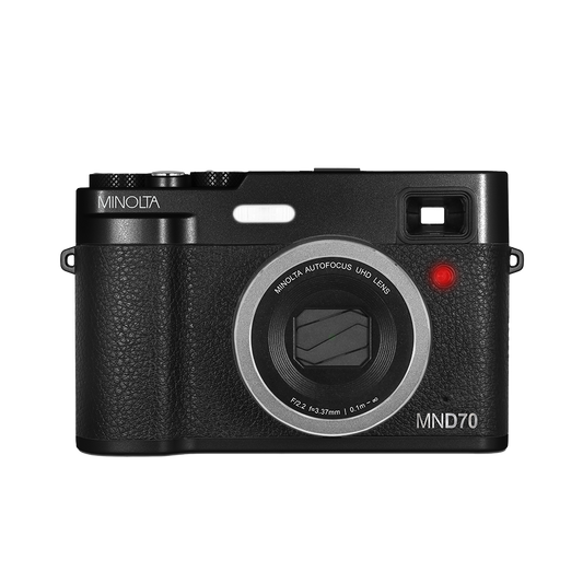 MINOLTA® MND70 Retro 48 MP Autofocus / 5K Ultra HD Dual Lens Camera