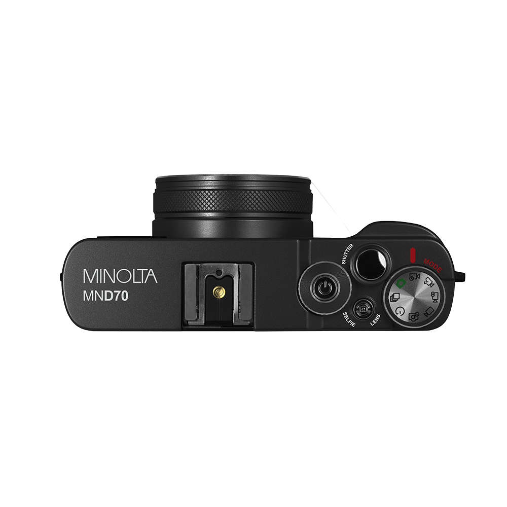 MINOLTA® MND70 Retro 48 MP Autofocus / 5K Ultra HD Dual Lens Camera