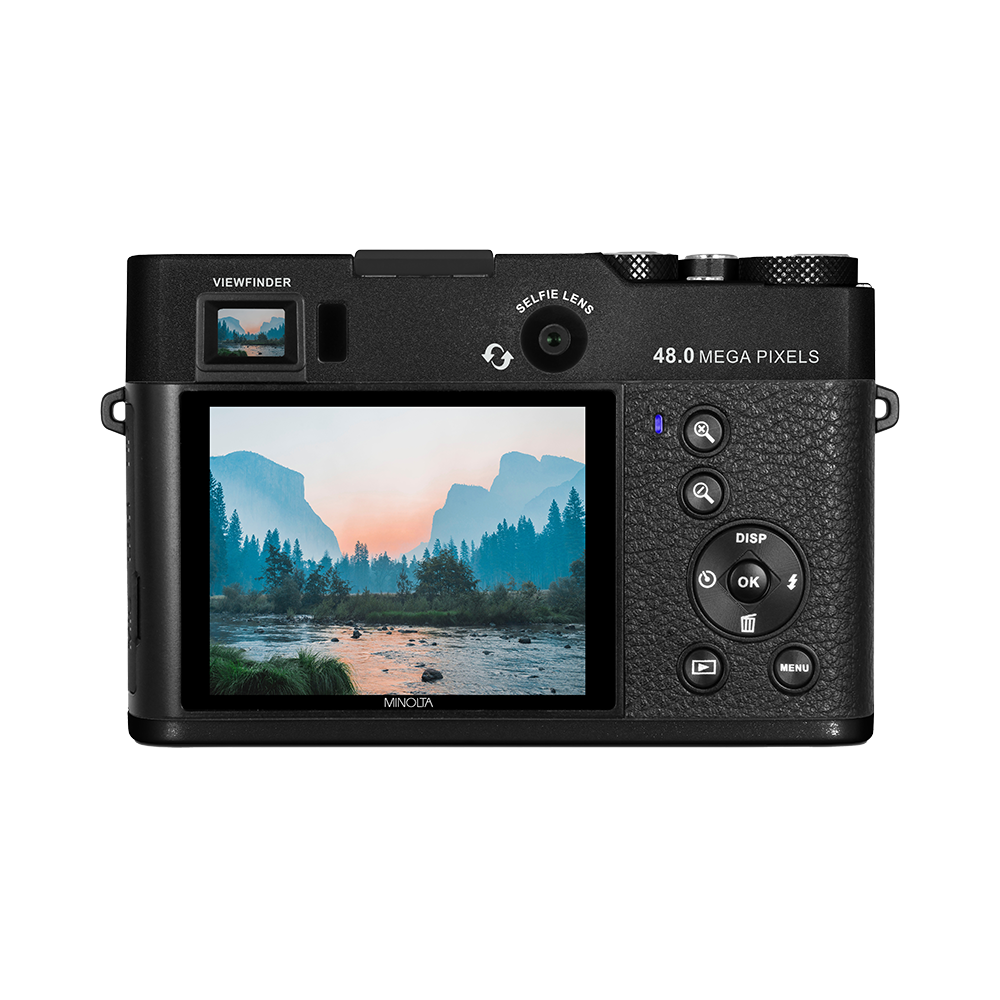 MINOLTA® MND70 Retro 48 MP Autofocus / 5K Ultra HD Dual Lens Camera
