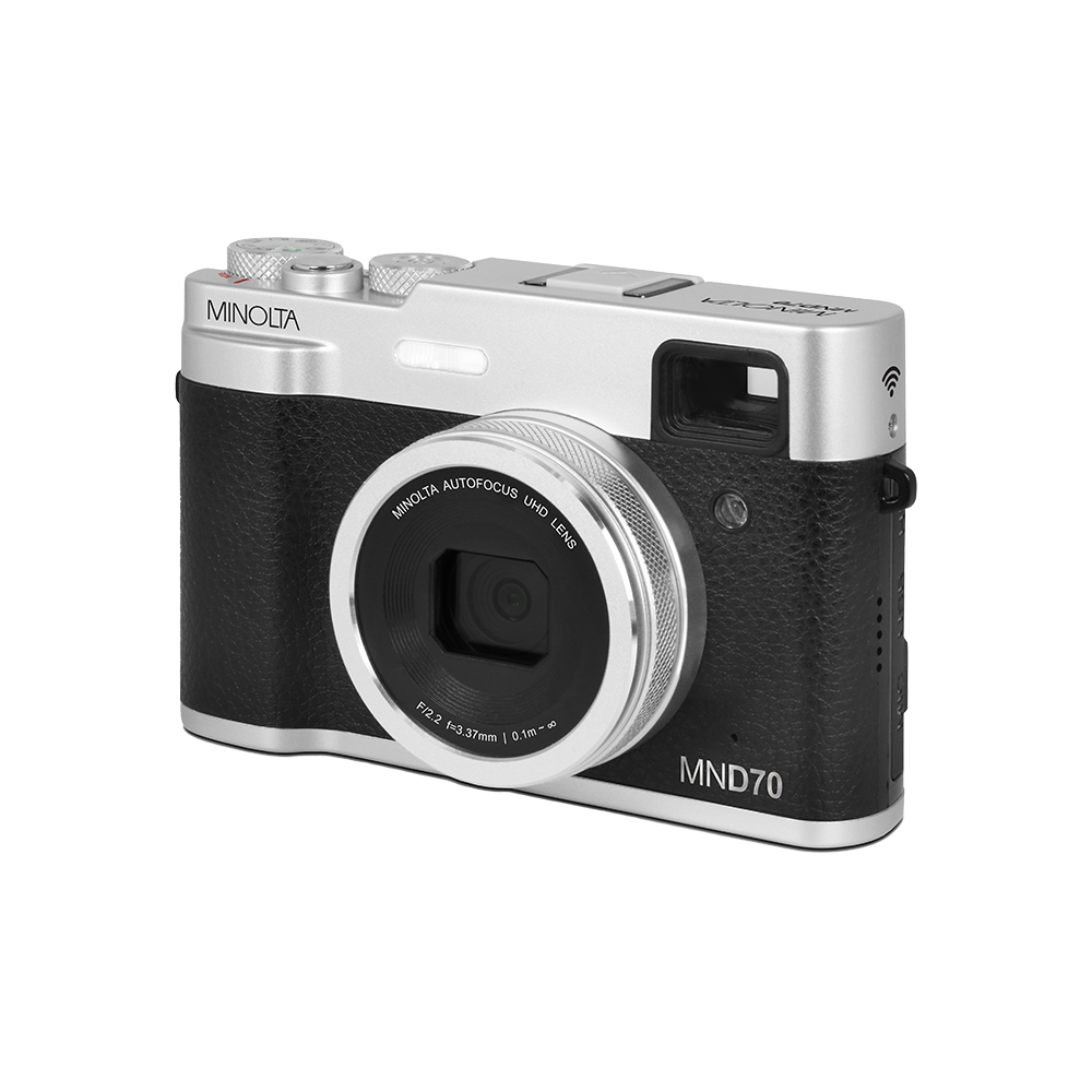 MINOLTA® MND70 Retro 48 MP Autofocus / 5K Ultra HD Dual Lens Camera