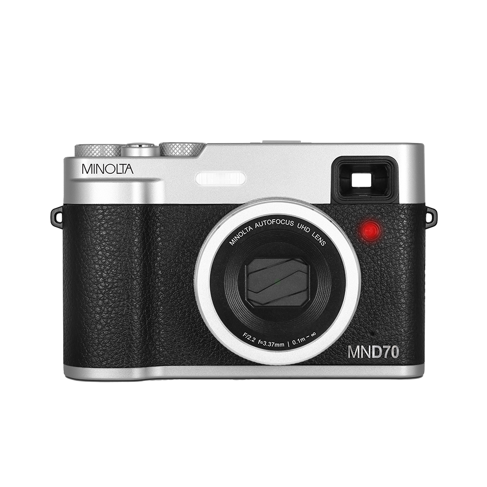 MINOLTA® MND70 Retro 48 MP Autofocus / 5K Ultra HD Dual Lens Camera