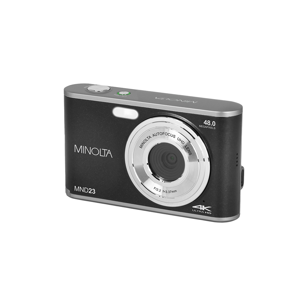 MINOLTA® MND23 48 MP Autofocus / 4K Ultra HD Camera - Black