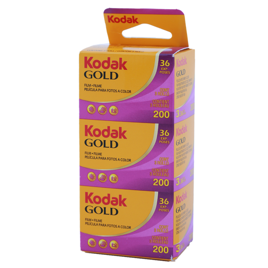 Kodak Gold 200 Color Negative 35mm Film, 36 Exposure, 3-Pack